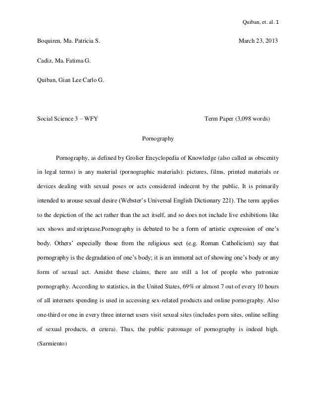 Реферат: Pornography And The Internet Essay Research Paper